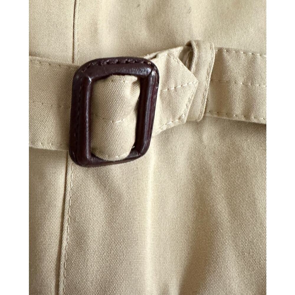 70s VTG Etienne Aigner Trench Coat Double Breasted Fully Lined Belted  Womens L - Picture 10 of 16